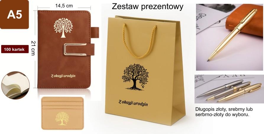 Zestaw prezentowy, prezent, upominek, długopis, etui, nadruk,