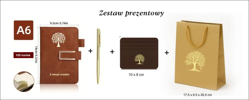 Zestaw prezentowy granatowy zakup od 5 sztuk