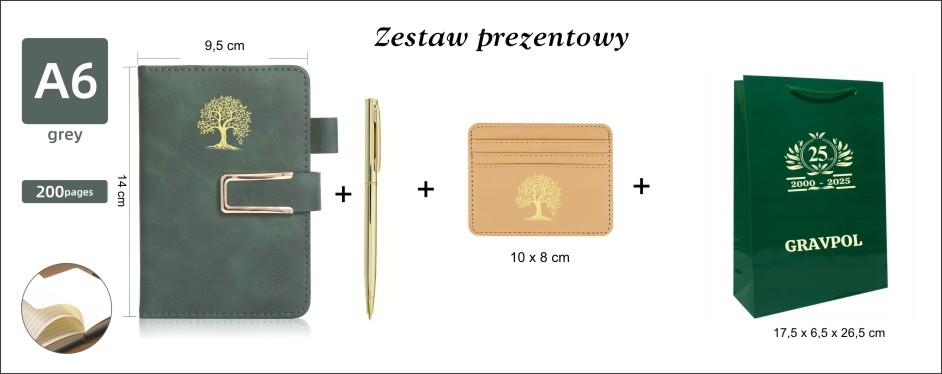 Zestaw prezentowy granatowy zakup od 5 sztuk