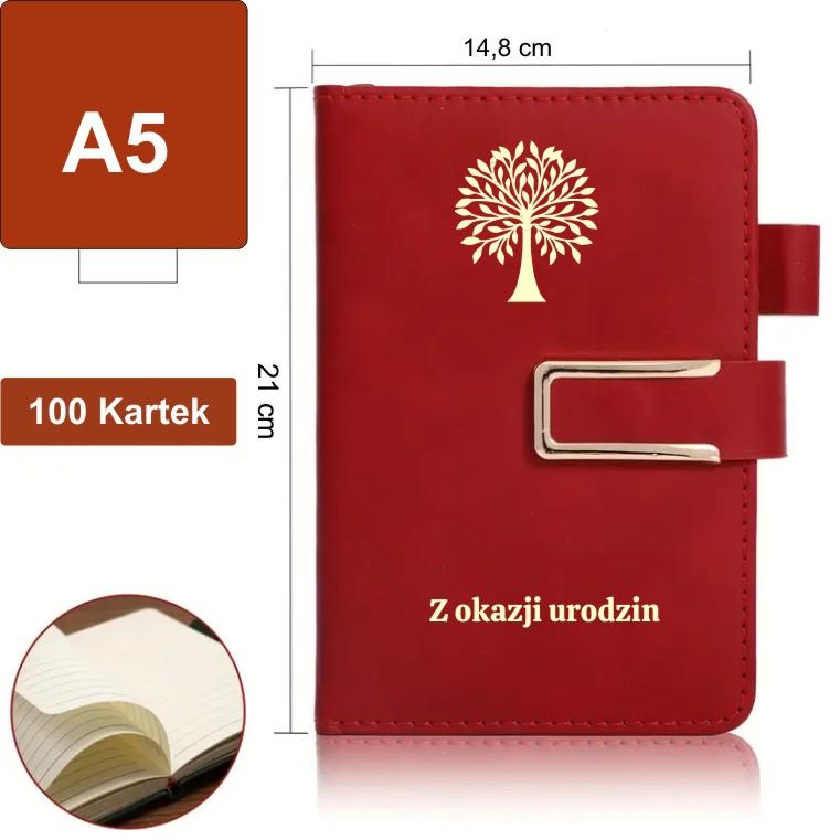 Notesy A6 z długopisem