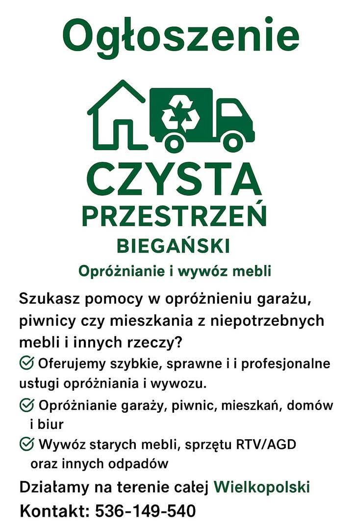 Przeprowadzki transport utylizacja mebli rozbiórki , Poznań , wielkopolskie