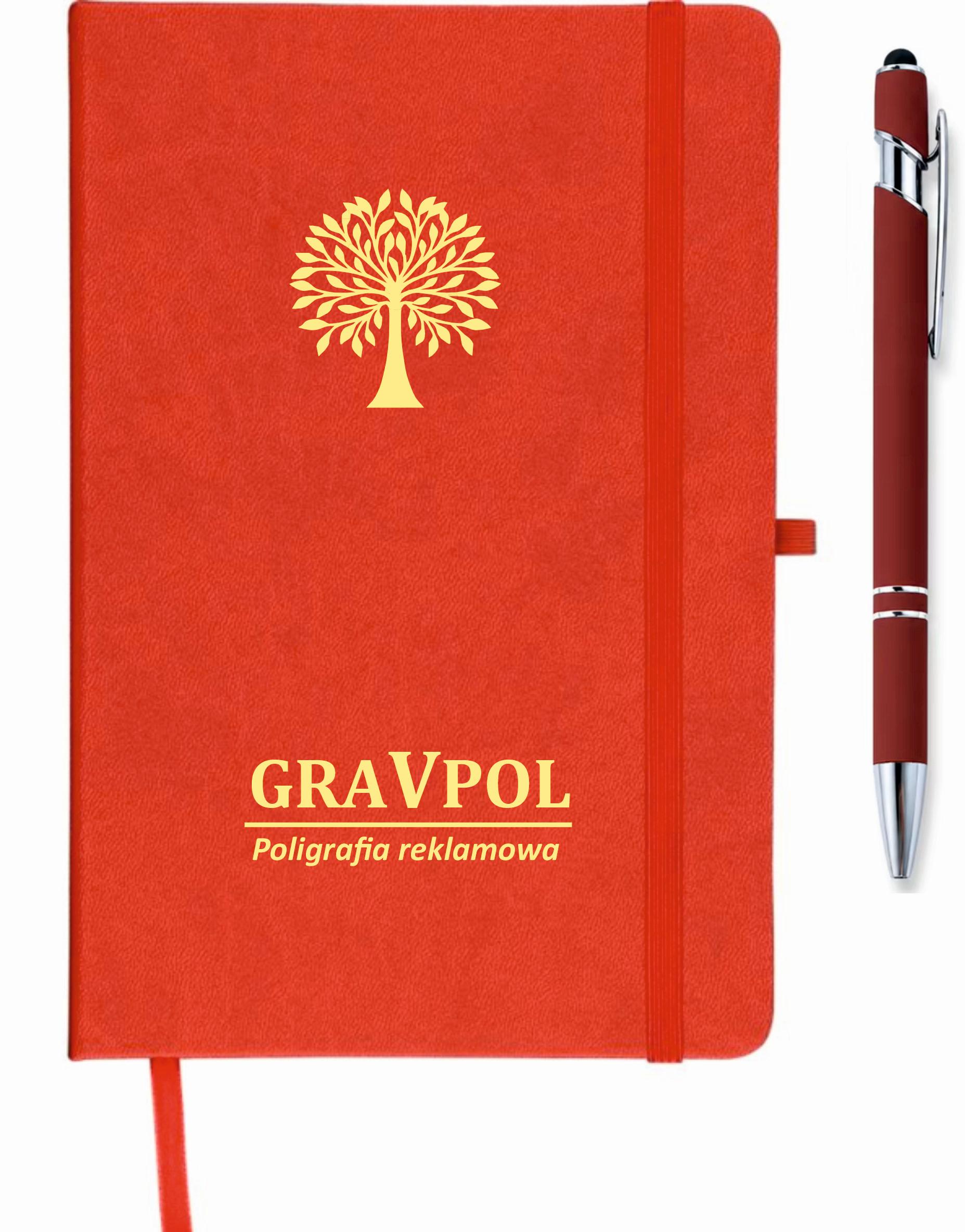 Notes A5 z długopisem 10 sztuk